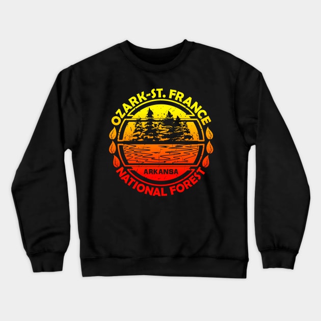 Ozark - St. Francis National Forest, Arkansas State, Nature Landscape Crewneck Sweatshirt by Jahmar Anderson